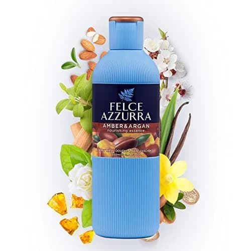 Felce Azzurra Amber & Argan Nourishing Essence Body Wash 621 ml (22 Fl Oz) | Rich Essential Oils for Soft, Perfumed Skin thumbnail 2