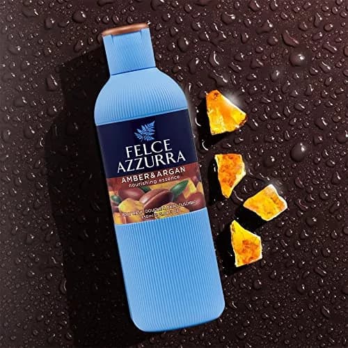 Felce Azzurra Amber & Argan Nourishing Essence Body Wash 621 ml (22 Fl Oz) | Rich Essential Oils for Soft, Perfumed Skin thumbnail 3