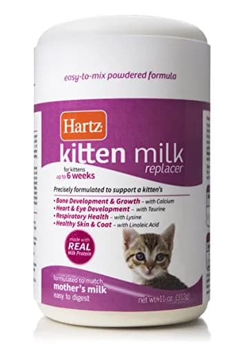 Hartz Powdered Kitten Milk Replacer Formula 11 Oz (312 g) | Precisely Formulated for Kittens thumbnail 1