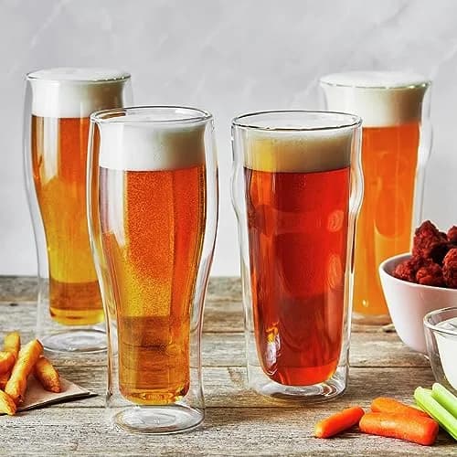 ZWILLING Sorrento 2-pc Double-Wall Beer Glass Set, 414ml | Italian Design & German Engineering thumbnail 4