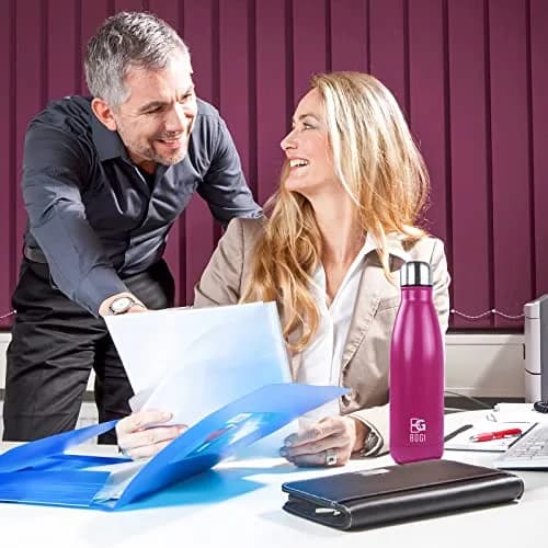 BOGI 17oz Insulated Water Bottle Double Wall Vacuum Stainless Steel Water Bottles | Leak Proof, Keeps Hot & Cold thumbnail 7