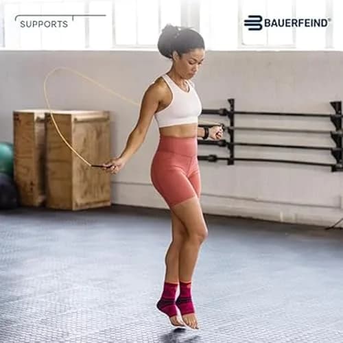 Bauerfeind Sports Ankle Support Dynamic - Ankle Compression Sleeve for Freedom of Movement - 3D AirKnit Fabric for Breathability - Premium Quality & Washable (Large, Rivera) thumbnail 4