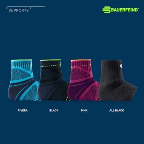 Bauerfeind Sports Ankle Support Dynamic - Ankle Compression Sleeve for Freedom of Movement - 3D AirKnit Fabric for Breathability - Premium Quality & Washable (Large, Rivera) thumbnail 3