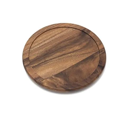 Lipper International Acacia Wood 10" Kitchen Turntable | Durable 10" Diameter Spices & Condiments Organizer thumbnail 5