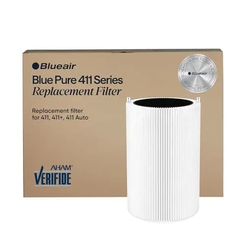 Blueair Blue Pure 411+ Genuine Replacement Filter, Particle and Activated Carbon | 19.05cm x 20.32cm x 28.19cm (7.5" x 8" x 11.1") thumbnail 1
