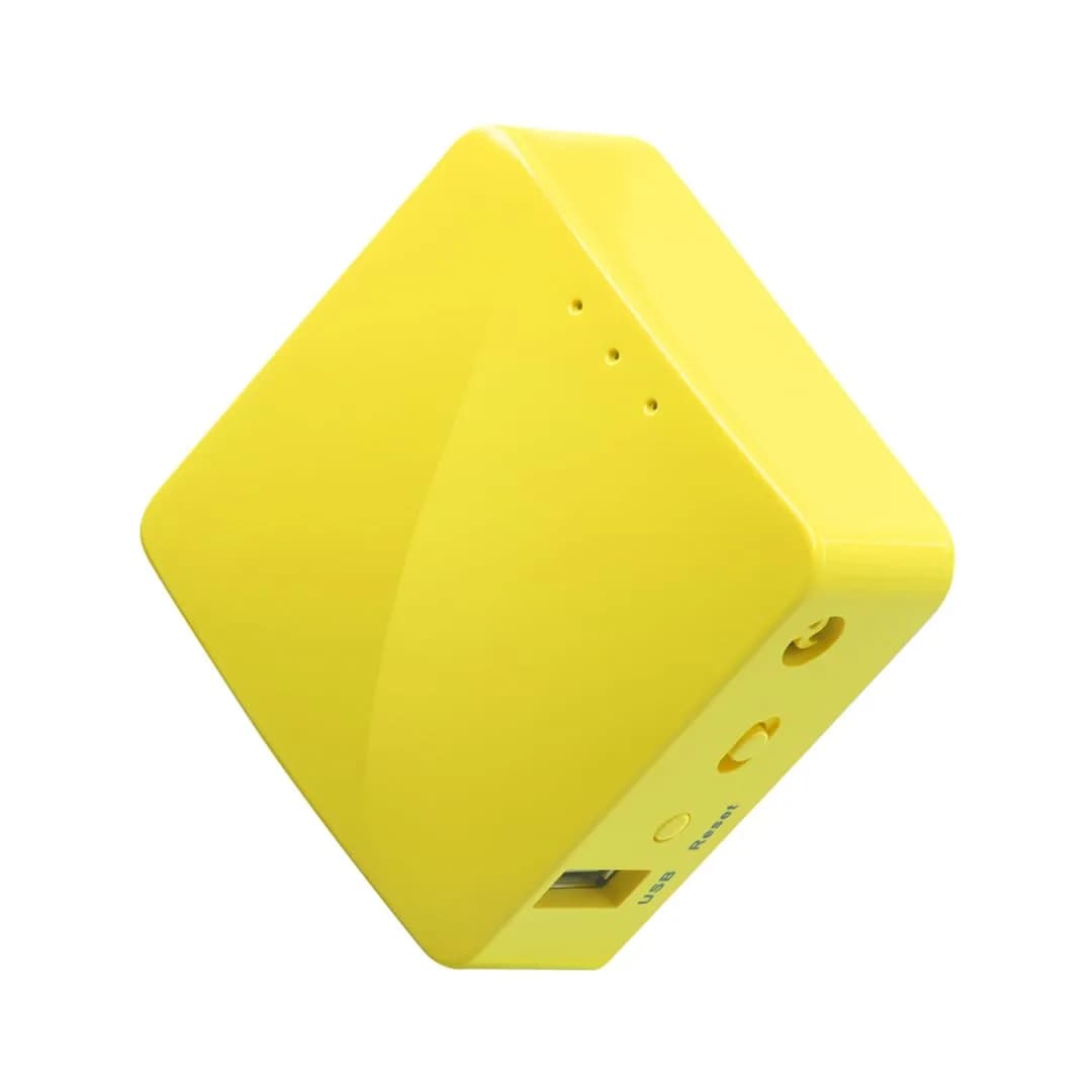 GL.iNet GL-MT300N-V2 Mango Portable Mini Travel VPN WiFi Router | 300Mbps 2.4GHz, 2 Ethernet Ports, 128MB RAM, 40g - main product image