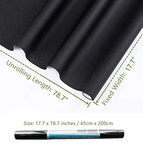 VELIMAX Static Cling Total Blackout Window Film 45cm x 200cm | Blocks 99% Light & Heat, Reusable Privacy thumbnail 7