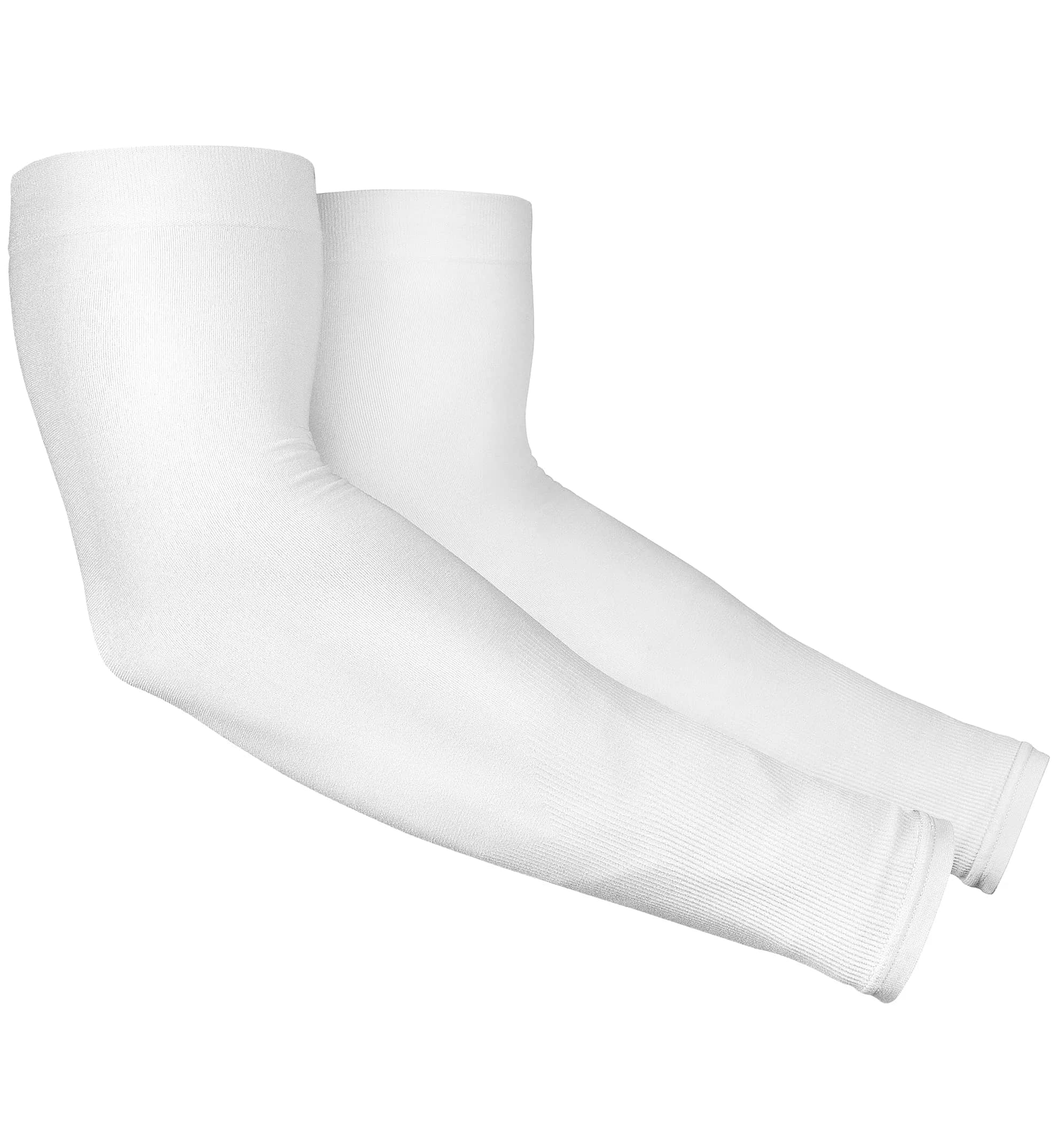 Tough Outdoors UV Arm Sleeves for Men & Women - Sun Protection Cooling Compression Arm Sleeve (1 Pair, White) - main product image