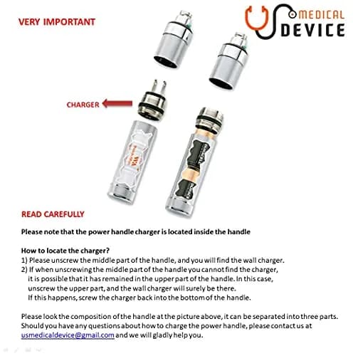 Welch Allyn Standard Diagnostic Set with Coaxial Ophthalmoscope, MacroView Otoscope & Nickel Cadmium Handle | Professional Medical Equipment thumbnail 5