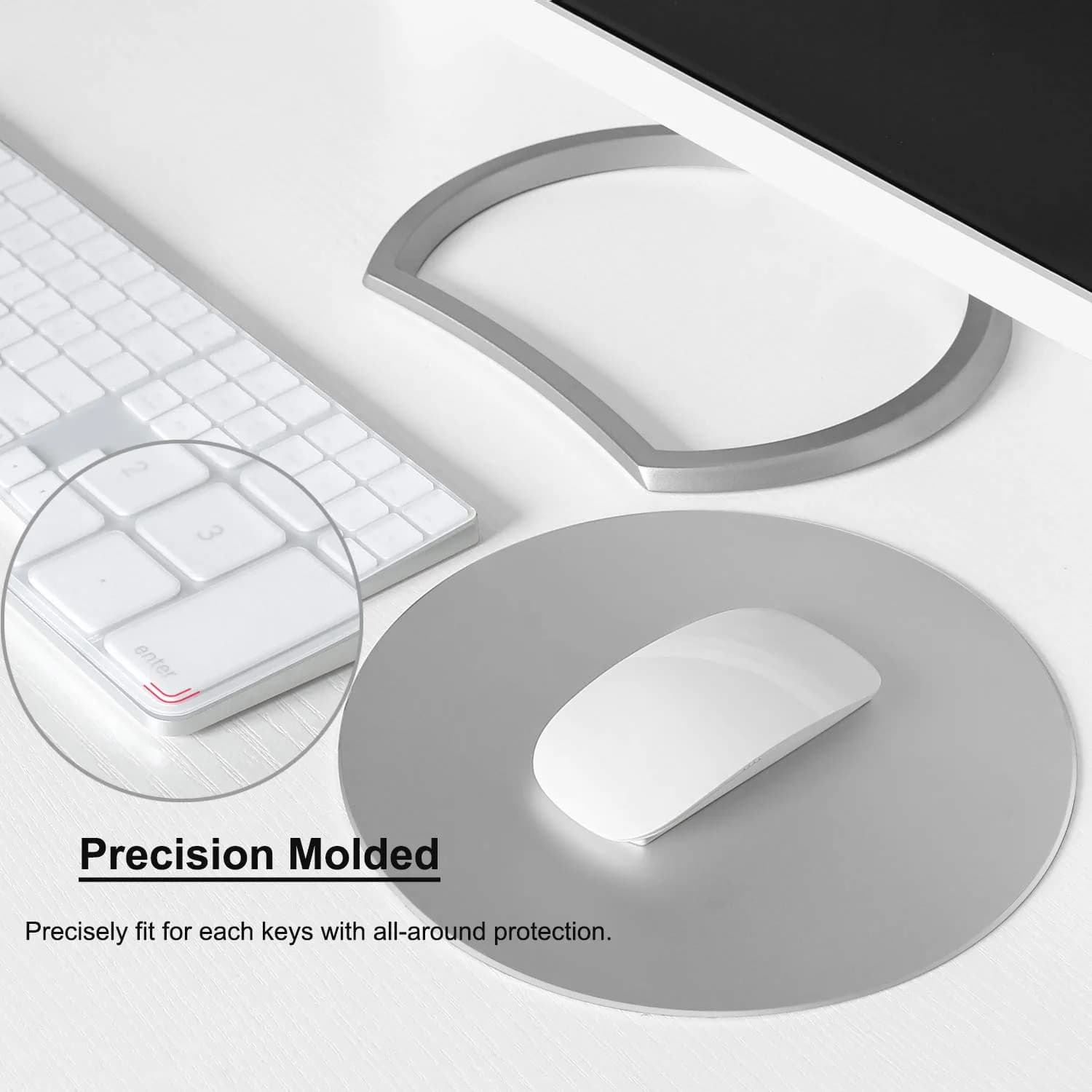 Masino Transparent Silicone Keyboard Skin for 2018 Magic Keyboard with Numeric Keypad (US Layout) | Protects from Spills & Dust - view 6