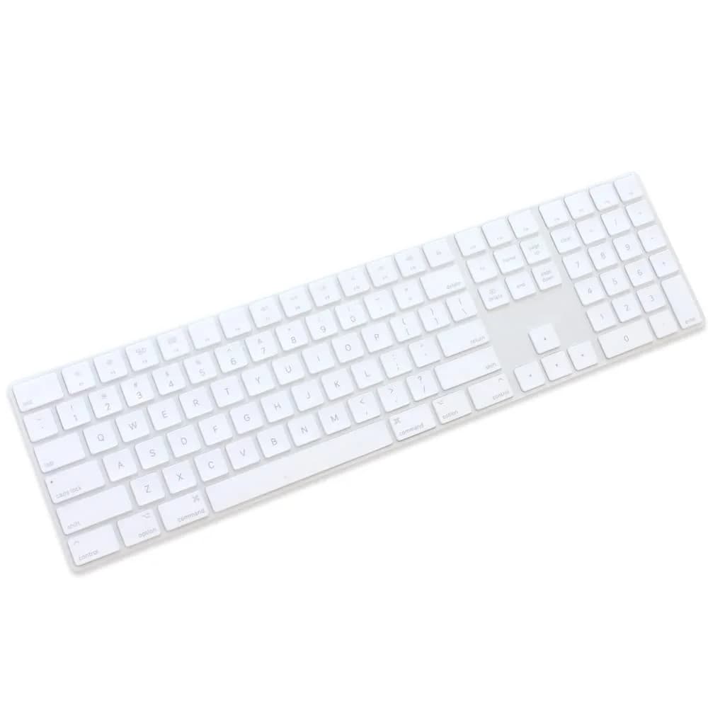 Masino Transparent Silicone Keyboard Skin for 2018 Magic Keyboard with Numeric Keypad (US Layout) | Protects from Spills & Dust - main product image