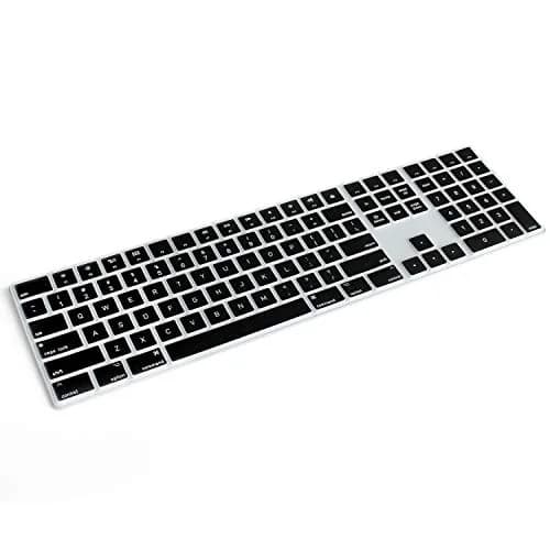 Masino Silicone Keyboard Cover for Apple Magic Keyboard MQ052LL/A (A1843) US Layout | Ultra Thin Black Protector Skin thumbnail 1