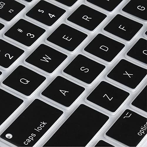 Masino Silicone Keyboard Cover for Apple Magic Keyboard MQ052LL/A (A1843) US Layout | Ultra Thin Black Protector Skin thumbnail 8