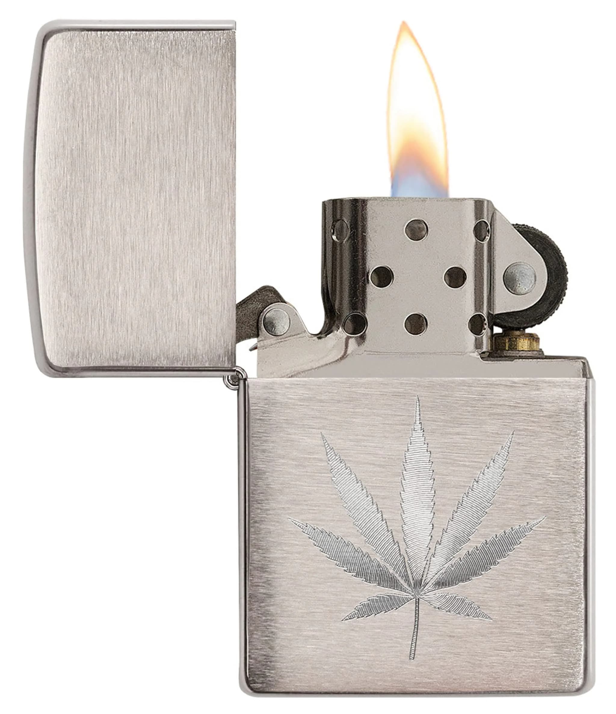 Zippo Ocean Crystal Black Ice Pocket Lighter | Windproof Metal Construction — High Polish Chrome thumbnail 3