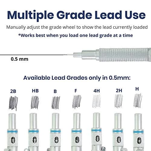 Pacific Arc Chromagraph Metal Mechanical Pencil 0.5 mm Silver | Drafting & Drawing Precision thumbnail 4