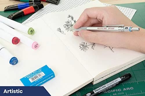 Pacific Arc Chromagraph Metal Mechanical Pencil 0.5 mm Silver | Drafting & Drawing Precision thumbnail 7