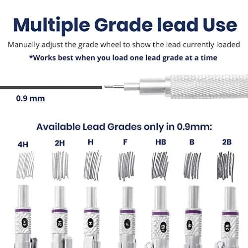 Pacific Arc Chromograph Metal Mechanical Pencil 0.9 mm Silver | Drafting & Writing Tool thumbnail 4