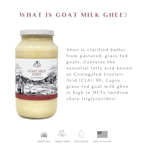 Mt. Capra Goat Milk Ghee | Pasture Raised & Unsalted | 24 Fl Oz thumbnail 4
