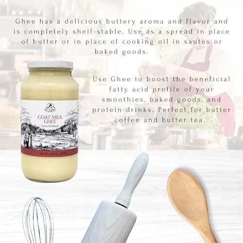 Mt. Capra Goat Milk Ghee | Pasture Raised & Unsalted | 24 Fl Oz thumbnail 5