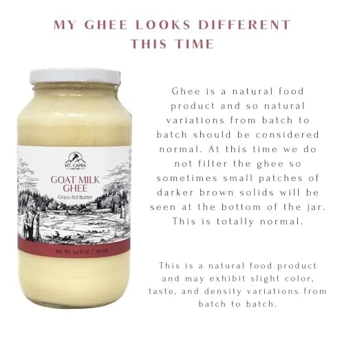 Mt. Capra Goat Milk Ghee | Pasture Raised & Unsalted | 24 Fl Oz thumbnail 7
