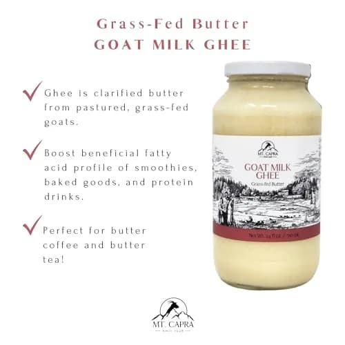 Mt. Capra Goat Milk Ghee | Pasture Raised & Unsalted | 24 Fl Oz thumbnail 3