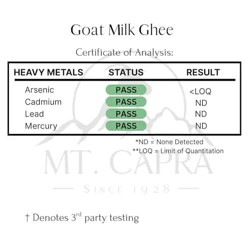 Mt. Capra Goat Milk Ghee | Unsalted, Pasture Raised | 10 fl oz thumbnail 8