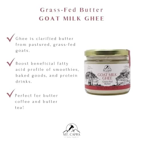 Mt. Capra Goat Milk Ghee | Unsalted, Pasture Raised | 10 fl oz thumbnail 3