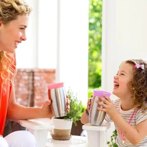 Munchkin Miracle Stainless Steel 360 Sippy Cup 296ml (10 oz, 2-Pack) | Dentist Recommended Spoutless Cup thumbnail 2