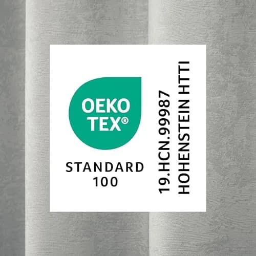 TOWN & COUNTRY EVERYDAY Lustre Solid Heavyweight Textured Sateen Indoor Curtains, Room Darkening, Grommet Top, Energy Efficient, 2-Pack, 52"x84", Silver thumbnail 8