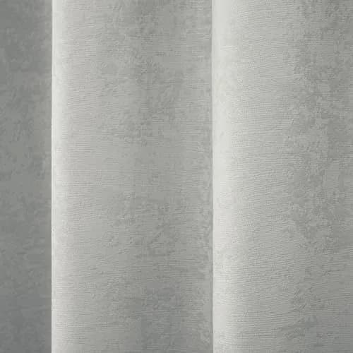 TOWN & COUNTRY EVERYDAY Lustre Solid Heavyweight Textured Sateen Indoor Curtains, Room Darkening, Grommet Top, Energy Efficient, 2-Pack, 52"x84", Silver thumbnail 3