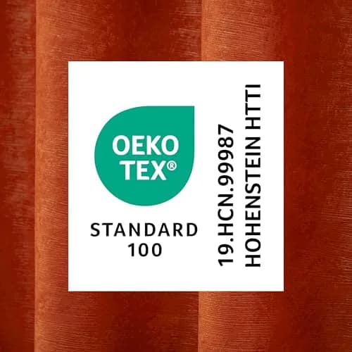 TOWN & COUNTRY EVERYDAY Lustre Solid Heavyweight Textured Sateen Indoor Curtains, Room Darkening, 2-Pack, 52"x84", Mecca Orange thumbnail 8