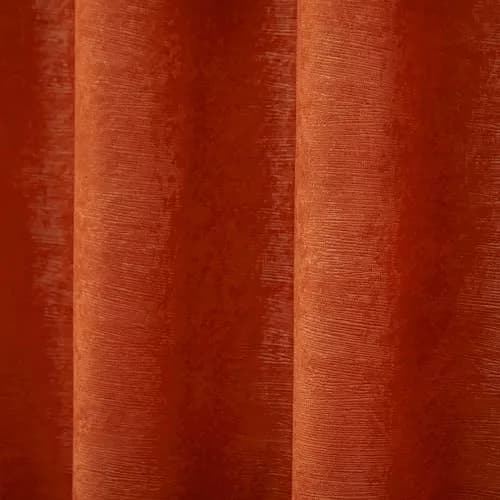 TOWN & COUNTRY EVERYDAY Lustre Solid Heavyweight Textured Sateen Indoor Curtains, Room Darkening, 2-Pack, 52"x84", Mecca Orange thumbnail 3