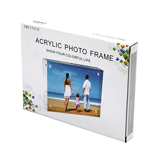 AMEITECH 3.5x5 inch Clear Acrylic Magnetic Picture Frame | Double-Sided Display thumbnail 8