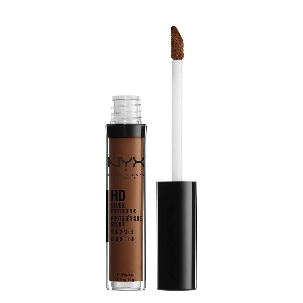 NYX PROFESSIONAL MAKEUP HD Studio Photogenic Concealer Wand Deep Espresso | Cream Concealer for All Skin Types — 09.5 DEEP ESPRESSO