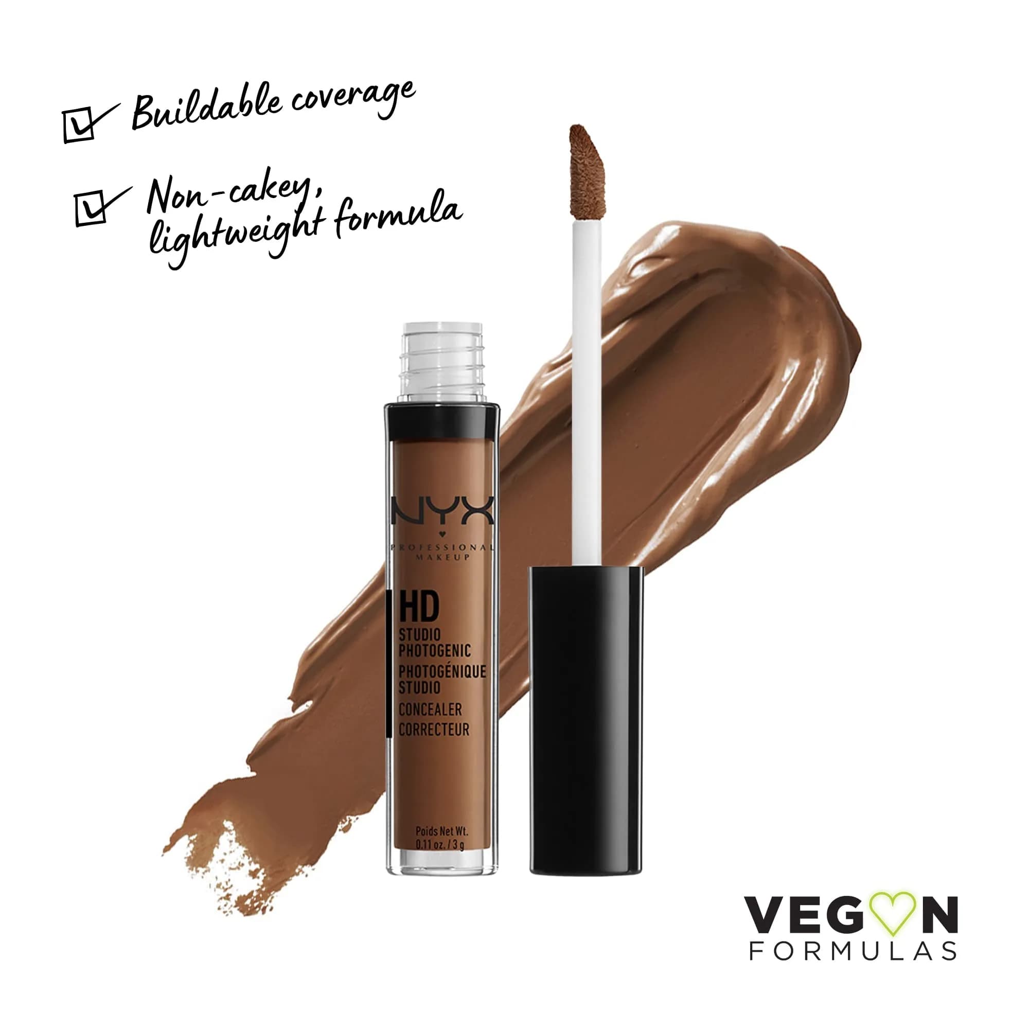 NYX PROFESSIONAL MAKEUP HD Studio Photogenic Concealer Wand Espresso 6.2ml (0.21 Fl Oz) | Medium Coverage for All Skin Types thumbnail 2
