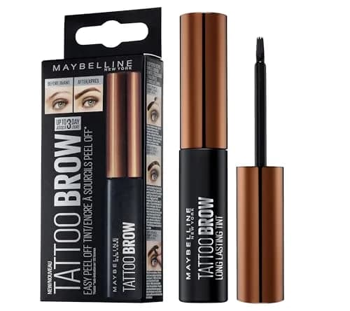 Maybelline New York Brow Tattoo Longlasting Tint Light Brown 4.9ml (0.17 Fl Oz) | Semi-Permanent Eyebrow Color thumbnail 1