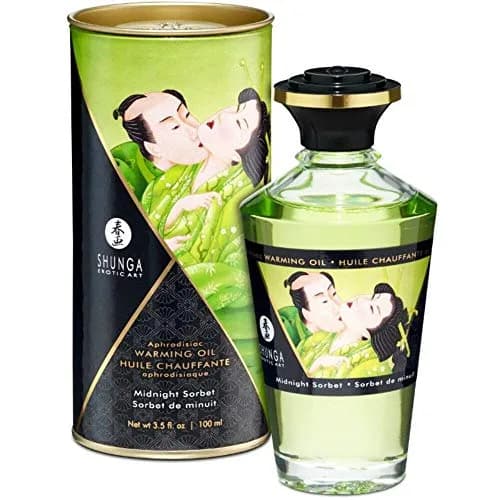 Shunga Warming Massage Oil Sorbet 100ml (3.5 Fl Oz) | Edible Pleasure thumbnail 1