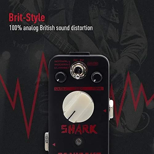 SONICAKE Distortion Guitar Pedal 3 Modes Normal, Modern, Classic High Gain Distortion Guitar Effects Pedal True Bypass | Analog British Sound thumbnail 2