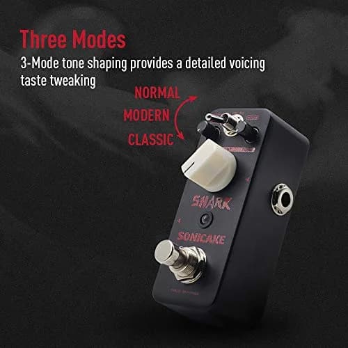 SONICAKE Distortion Guitar Pedal 3 Modes Normal, Modern, Classic High Gain Distortion Guitar Effects Pedal True Bypass | Analog British Sound thumbnail 3