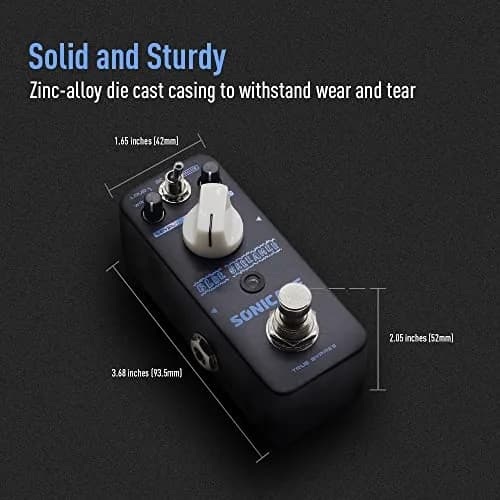 SONICAKE Blue Skreamer Overdrive Pedal | Vintage Dumble Blues Analog Guitar Effects Pedal (9V DC) thumbnail 5