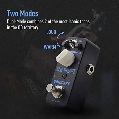 SONICAKE Blue Skreamer Overdrive Pedal | Vintage Dumble Blues Analog Guitar Effects Pedal (9V DC) thumbnail 3