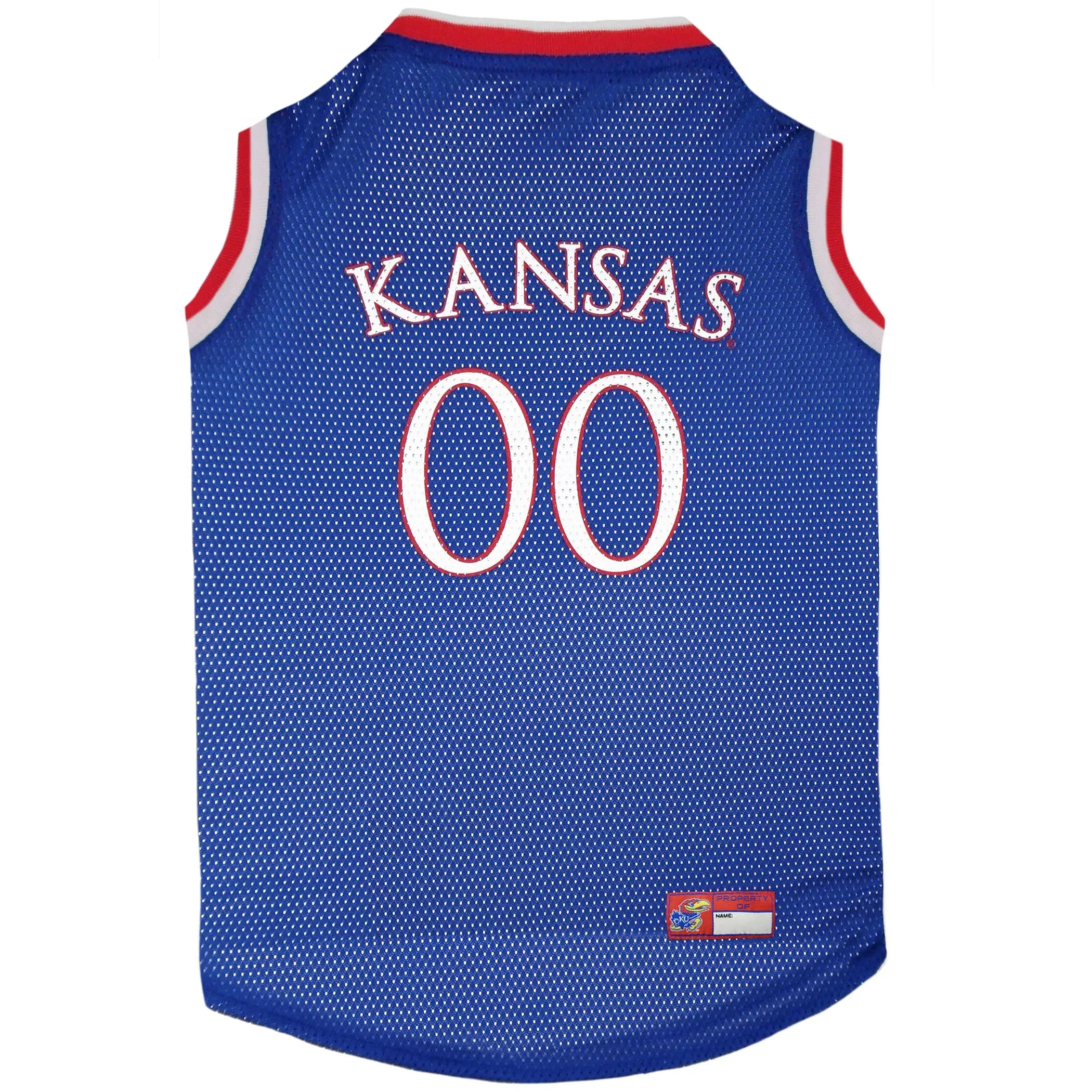 Pets First KU-4020-XL Kansas Basketball Jersey | Multicolor, One Size, Durable Mesh