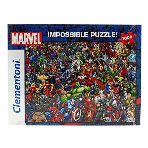 Clementoni Marvel Impossible Jigsaw Puzzle 1000 Pieces | Challenging Puzzle for Adults, Made in Italy thumbnail 1