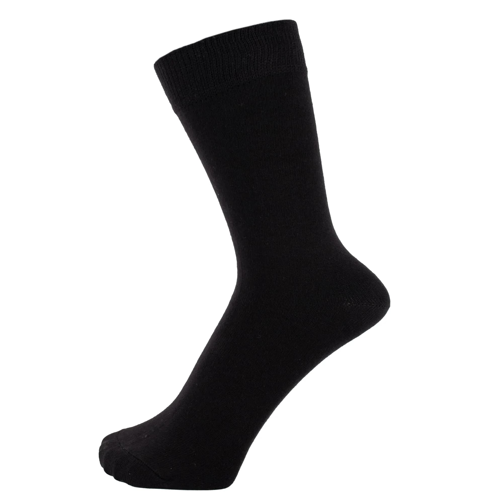 ZAKIRA Dress Socks in Black | Combed Cotton Comfort & Classic Style (7-12 US)