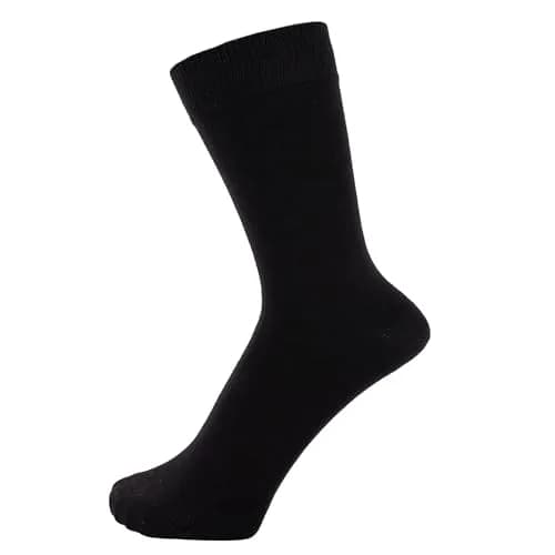 ZAKIRA Dress Socks in Black | Combed Cotton Comfort & Classic Style (7-12 US) thumbnail 1