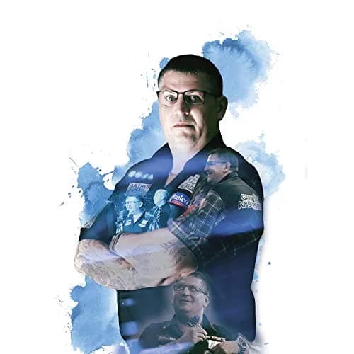 Unicorn Silver Star Gary Anderson Darts 23 g | Natural Tungsten, Textured Grip, Silver/Blue thumbnail 4