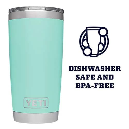 YETI Rambler 20 oz Tumbler with MagSlider Lid, Seafoam | 591ml (20 oz) Stainless Steel Insulated Cup thumbnail 4