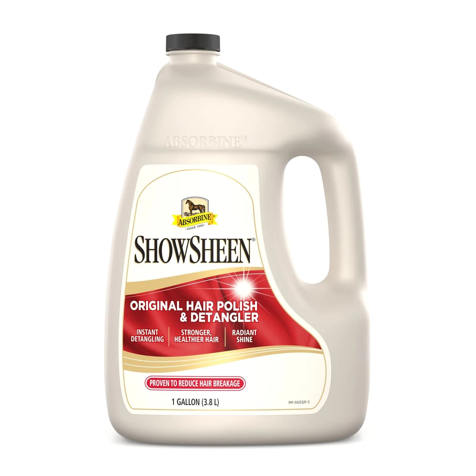 Absorbine ShowSheen 128 fl oz Refill Jug - Hair Polish & Detangler for Horses & Dogs - main product image