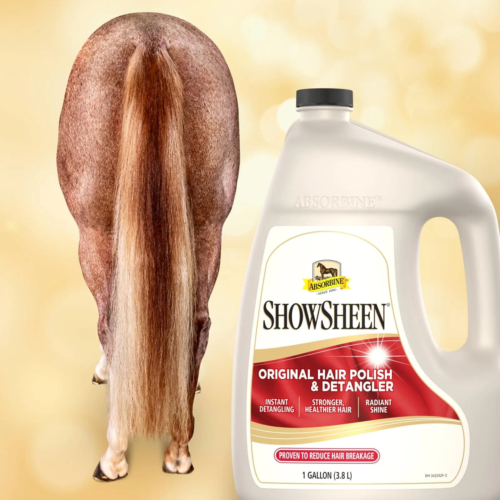Absorbine ShowSheen Hair Polish & Detangler 3785ml (128 fl oz) | Instantly Detangles & Reduces Breakage by 40% - view 6