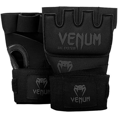 Venum Kontact Gel Glove Wraps Black/Black One Size | Integrated Gel Padding for Shock Absorption thumbnail 1